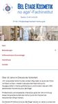 Mobile Screenshot of beletage-kosmetik-hamburg.de